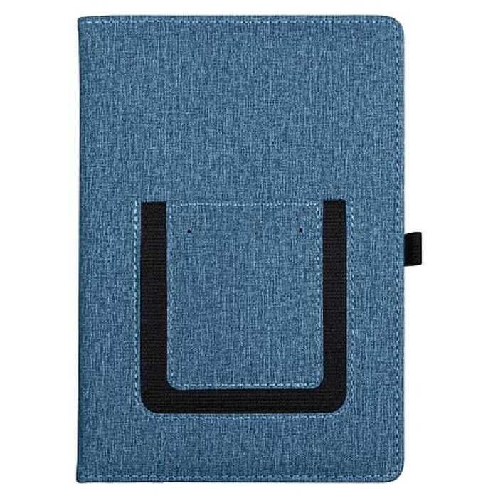Ежедневник Smart Wallet Cambric A5, синий, недатированный, в твердой обложке с поролоном