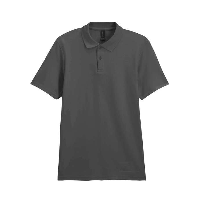 Футболка поло SOFTSTYLE ADULT DOUBLE PIQUE, ГРАФИТОВЫЙ S