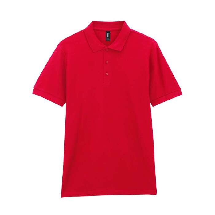 Футболка поло PREMIUM COTTON ADULT DOUBLE PIQUE, КРАСНЫЙ S