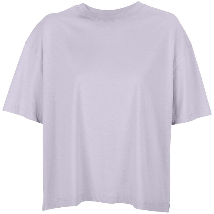Футболка оверсайз женская Boxy Women, сиреневая, размер XL