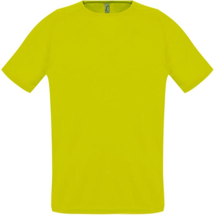 Футболка унисекс Sporty 140 желтый неон, размер XS