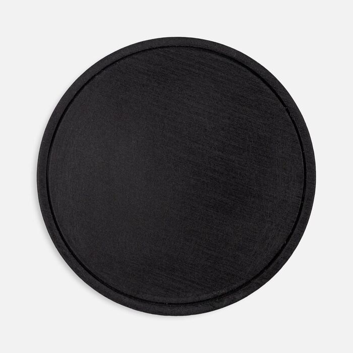 Лейбл из ПВХ Dzeta Round, L, черный