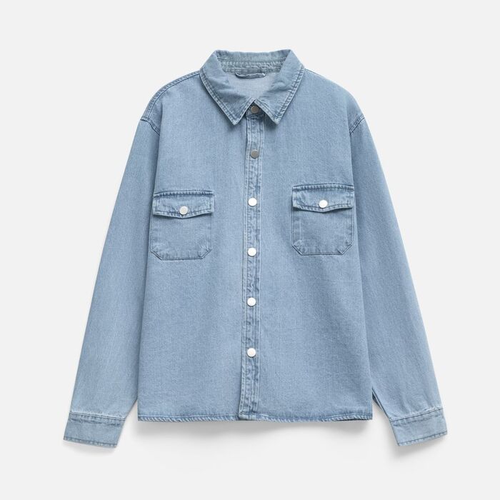 Куртка джинсовая O3, голубая, размер 3XL/4XL