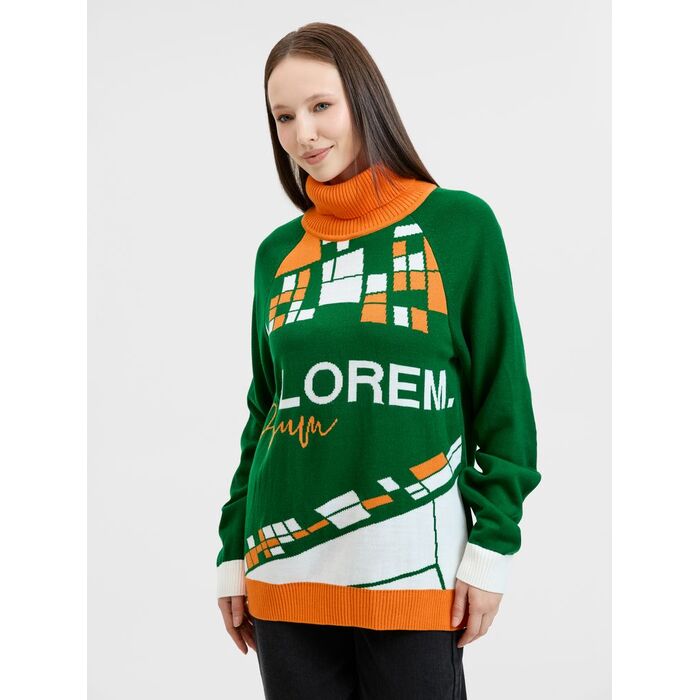 Свитер на заказ Tricksy Net Reglan, акрил, размер XL