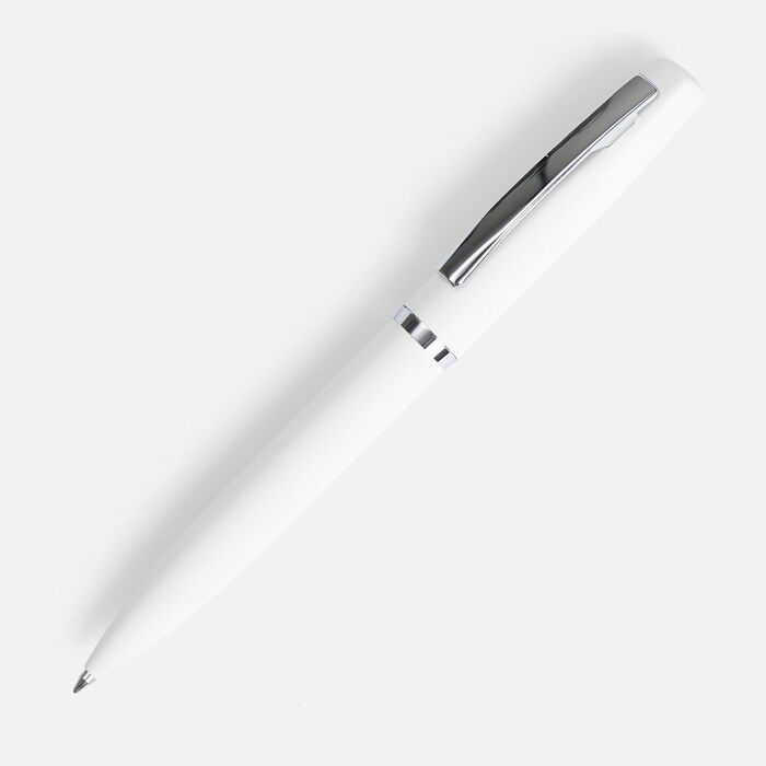Ручка шариковая Bolt Soft Touch, белая