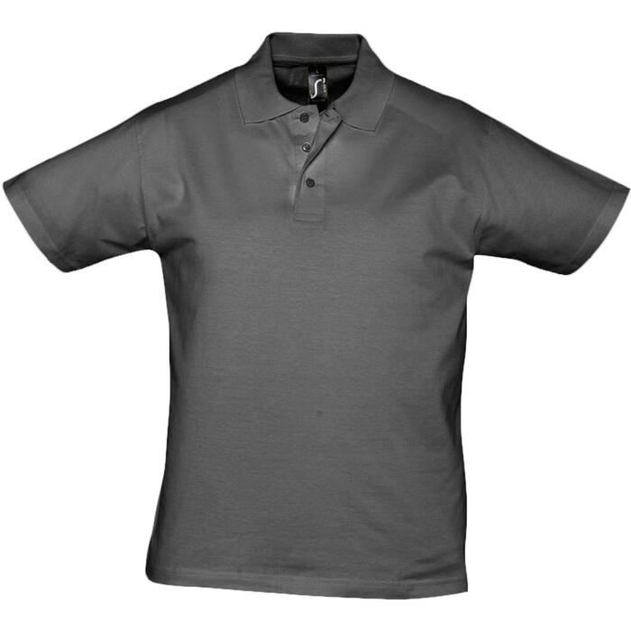Рубашка поло мужская Prescott men 170 темно-серая, размер XL