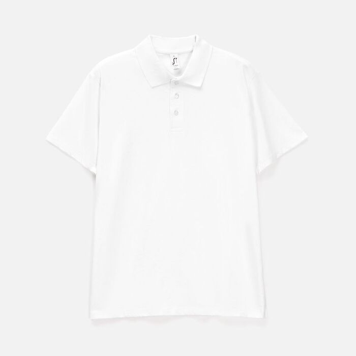 Рубашка поло мужская Prescott men 170 белая, размер XXL