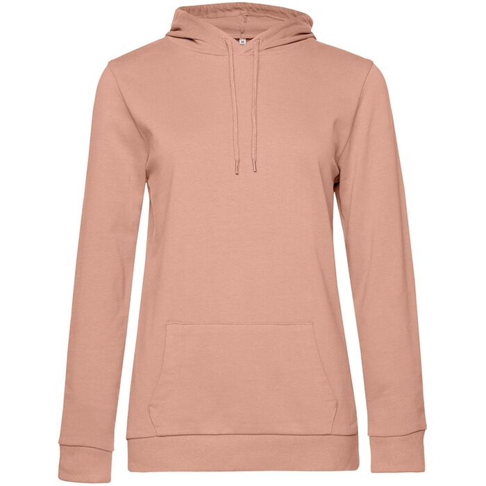 Толстовка с капюшоном женская Hoodie, бежевая (nude), размер L