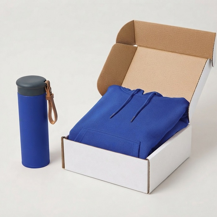 Набор ХУДИ БОКС: толстовка L и термос в коробке