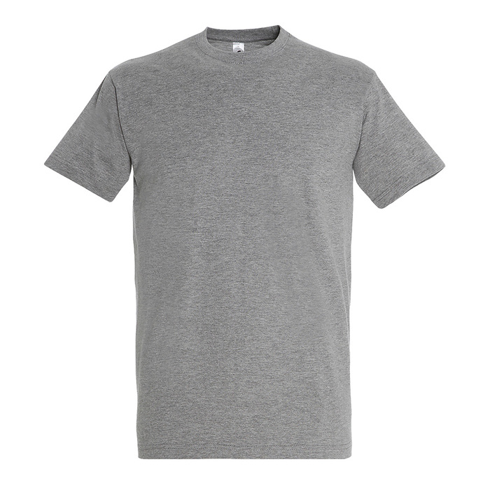 Футболка мужская IMPERIAL, серый меланж, 2XL, 85% хлопок, 15% вискоза, 190 г/м2