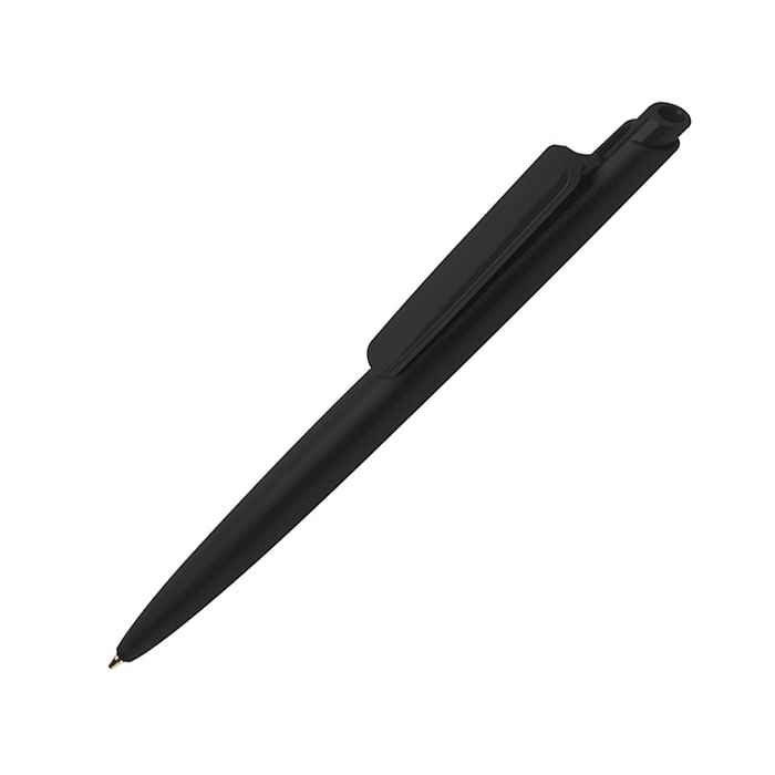 Ipe шариковая ручка RCS из переработанного материала (синие чернила) - Черный