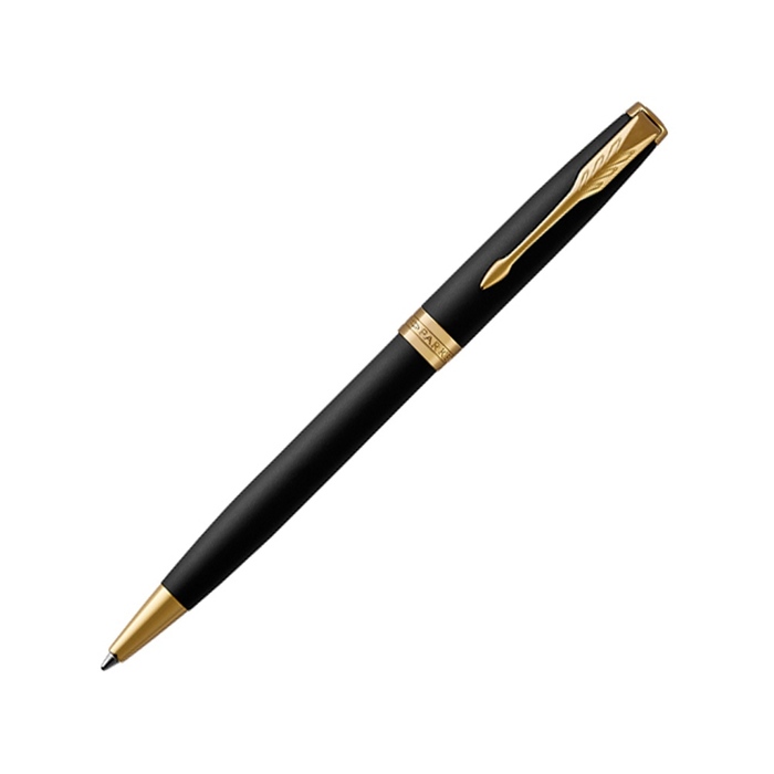 Ручка шариковая «Parker Sonnet Core Matte Black GT», черный/золотистый
