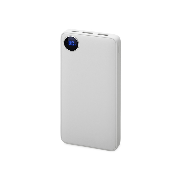 Внешний аккумулятор с дисплеем «Mild», 10 000 mAh, белый