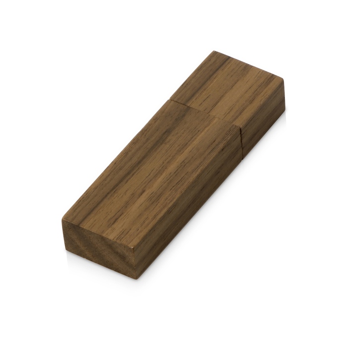 Флеш-карта USB 2.0 16 Gb «Woody» с магнитным колпачком, темное дерево