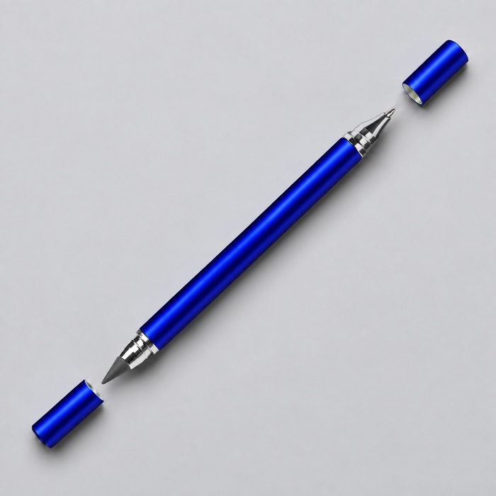 Пластиковая шариковая ручка и вечный карандаш 