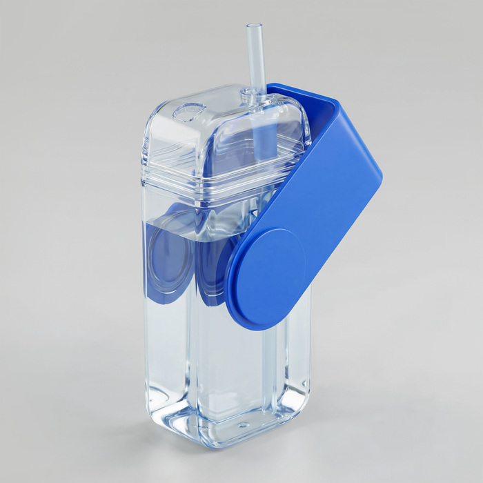 Бутылка для воды JUICY DRINK BOX, синий