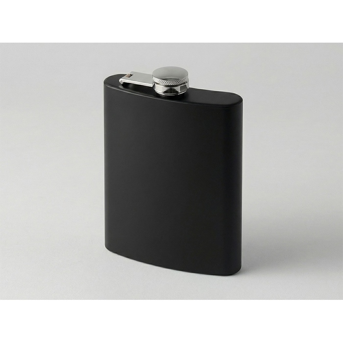 Фляжка 240 мл Remarque soft touch, 304 сталь, черный