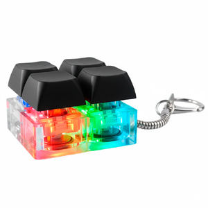 Брелок Press Anti Stress с LED подсветкой (фонарик), черный