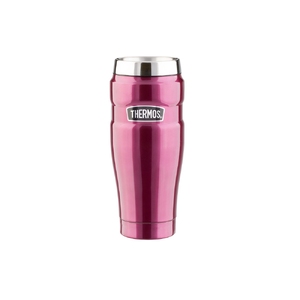 Кружка-термос со стальной колбой SK1005 Matte Raspberry leak proof Vacuum Travel Tumbler, 470ml., красный