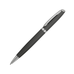 Ручка металлическая шариковая «Flow» soft-touch, серый/серебристый