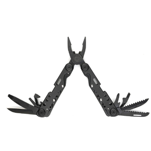 Мультитул Stinger, 105x40 мм, 13 функций, сталь, чёрный, в комплекте нейлоновый чехол