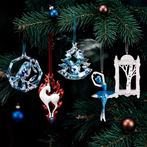 Елочные игрушки: Елка желаний, Рождественский снегирь, Огненная коза, Балерина, Белая береза
