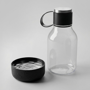 Бутылка для воды 2-в-1 «Dog Bowl Bottle» со съемной миской для питомцев, 1500 мл, черный