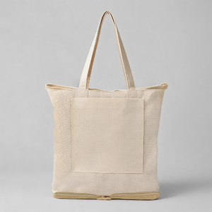 Складная сумка Jute из джута и хлопка, натуральный